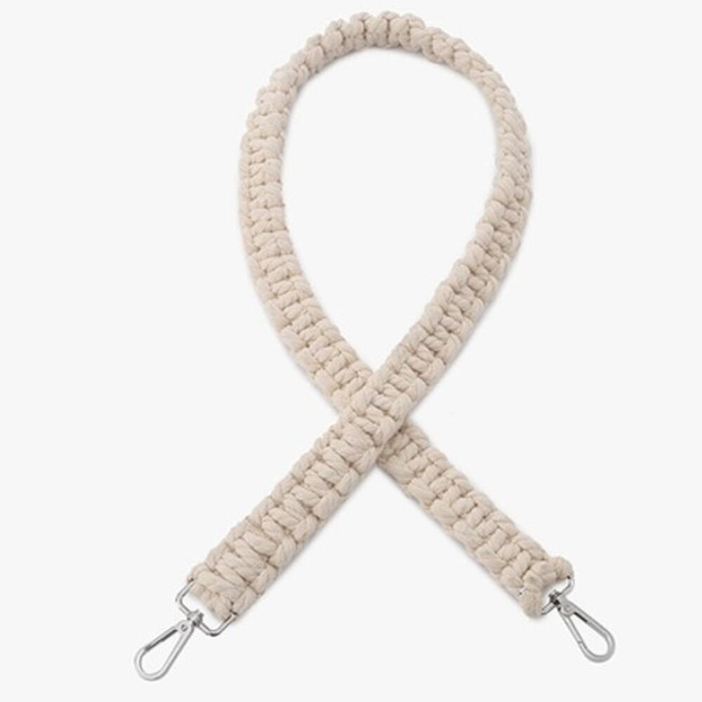 Off White Knotted Guitar Strap Crossbody Purse Strap